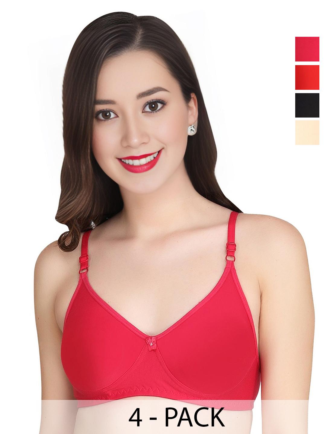 Buy Liigne Pack Of 4 Full Coverage T Shirt Bra -  - Apparel for Women