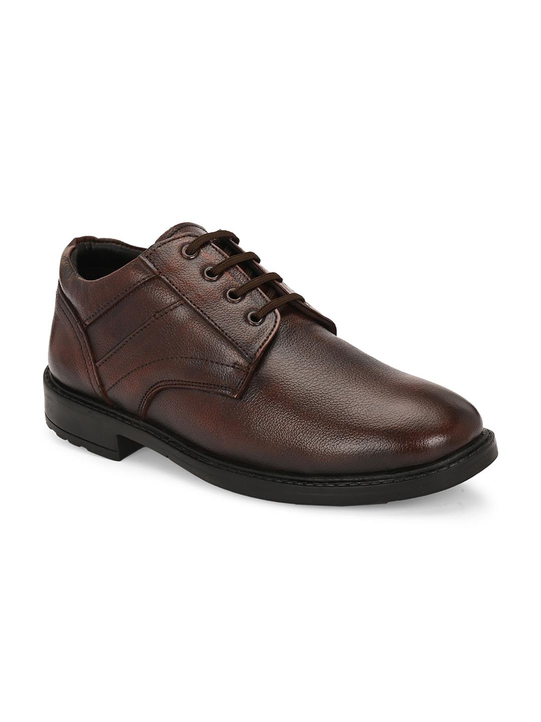 Buy Butello Men Textured Leather High Top Derbys - Casual Shoes for Men ...