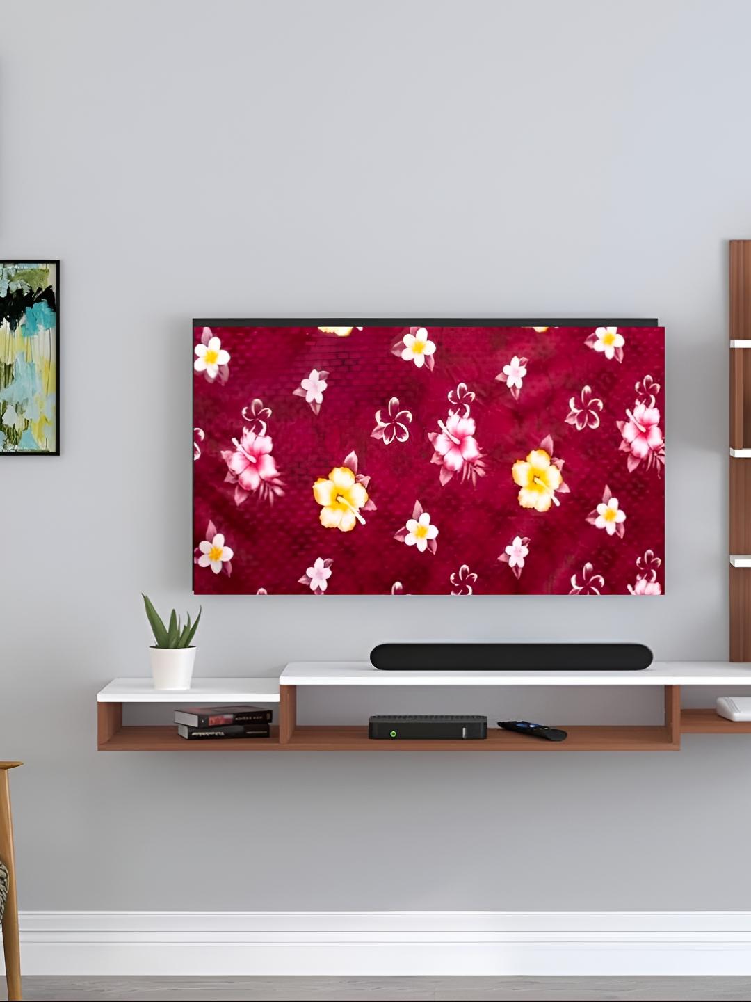 Buy Kalra Magic Red & Pink Printed Dustproof & Waterproof 32 Inch Tv Cover -  - Home for Unisex