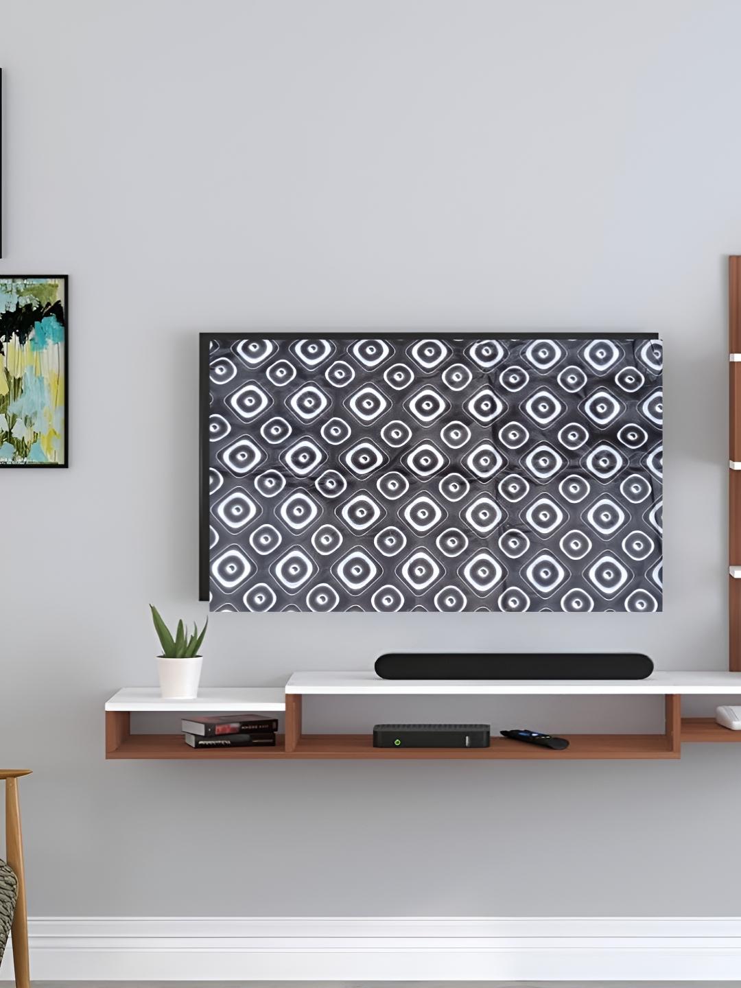 Buy Kalra Magic Grey & White Printed Dustproof & Waterproof 32 Inch Tv Cover - - Home for Unisex