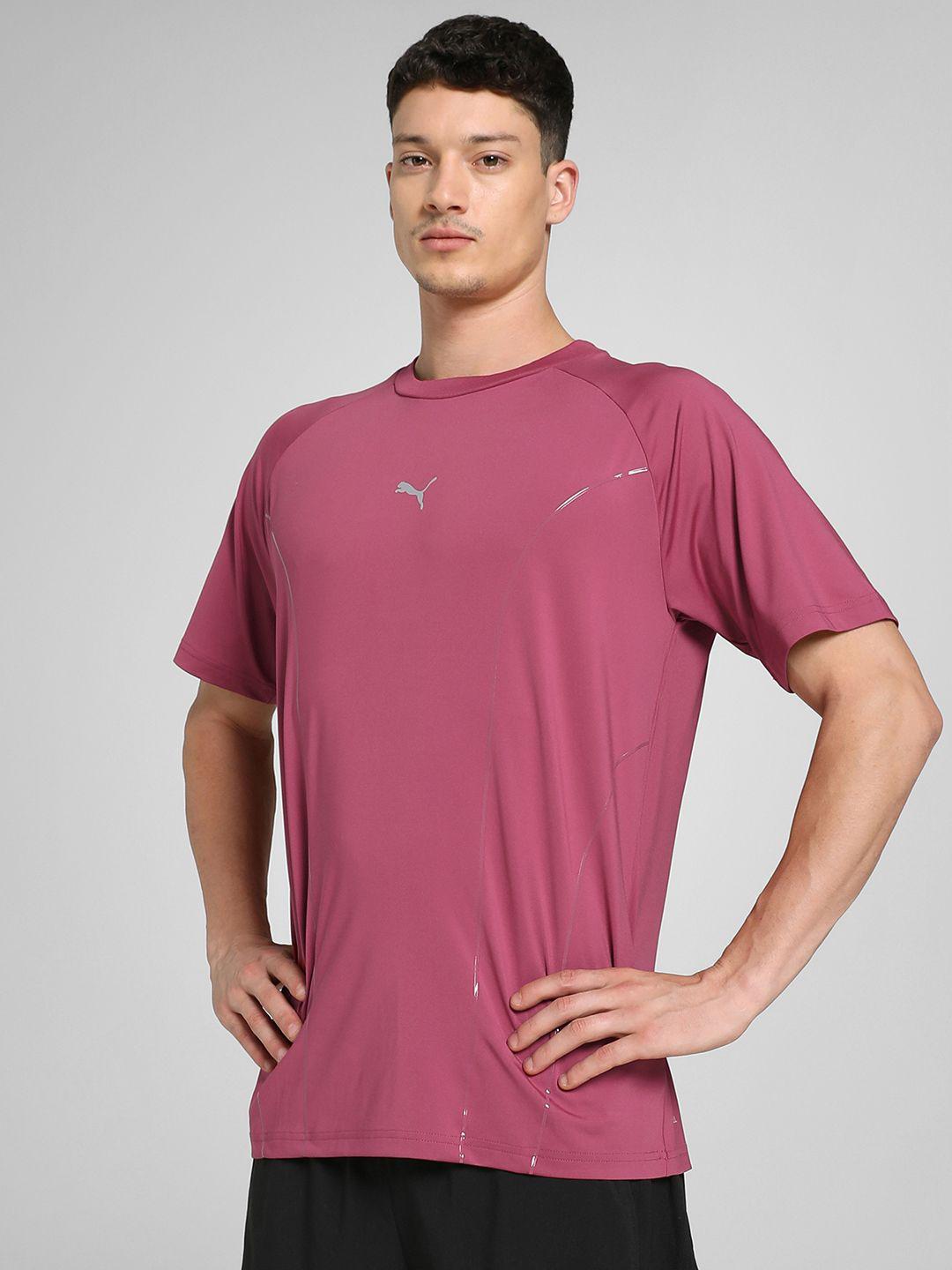 Buy Puma Men Solid Run Elevated Short Sleeve T Shirt - Tshirts for Men ...