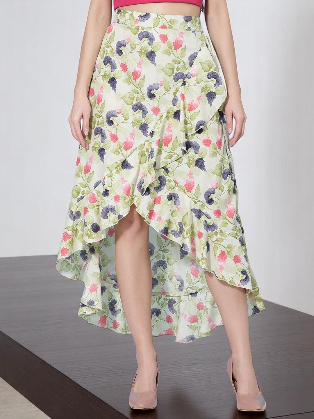Forrest Printed Wrap Midi Skirt