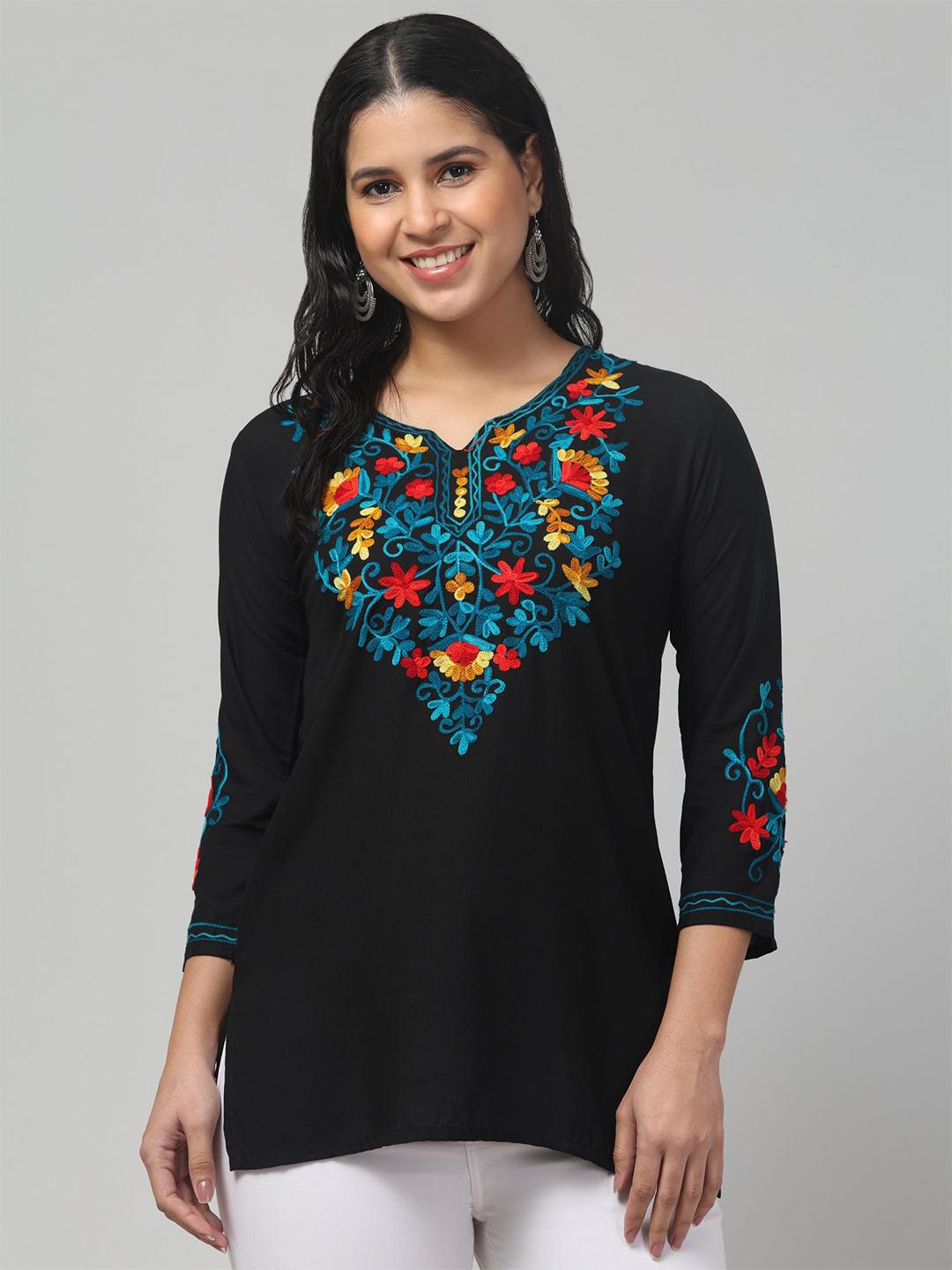 Style Prezone Buy STYLE PREZONE Women Embroidered Thread Work Thread Work Kurti ...