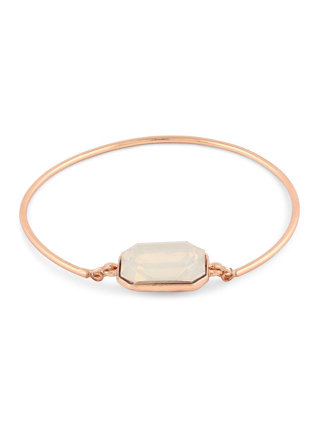 Buy AMI Gold Plated Artificial Stones Studded Link Bracelet - - Accessories for Women