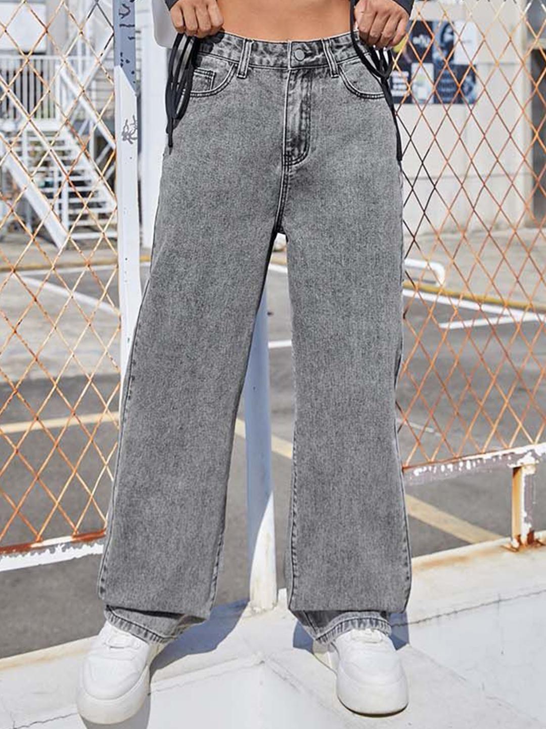 Stylecast X Kotty Women Regular Fit High-Rise Cotton Non-Strechable Jeans