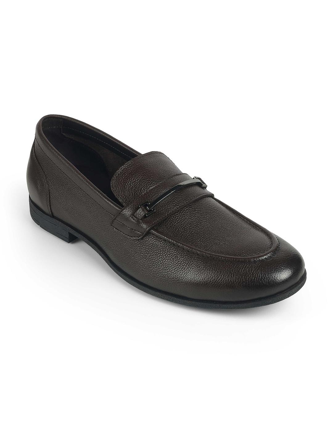 The Rytom Brown Men's Leather Loafers Tresmode