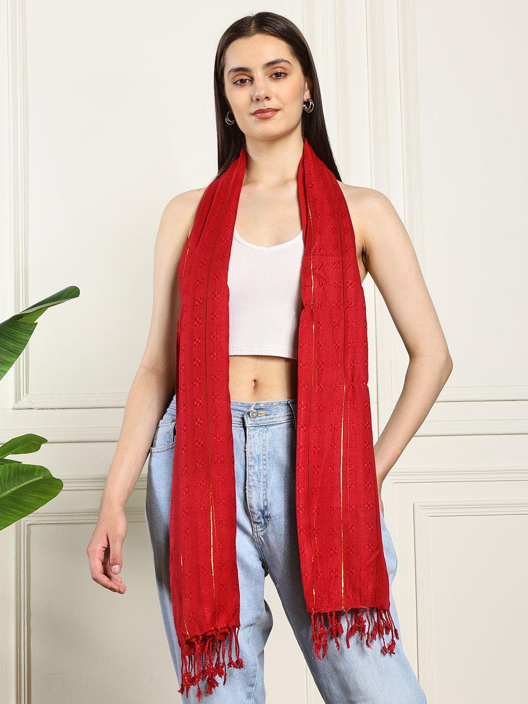 Buy Ravaiyaa Women Self Design Scarf - - Accessories for Women