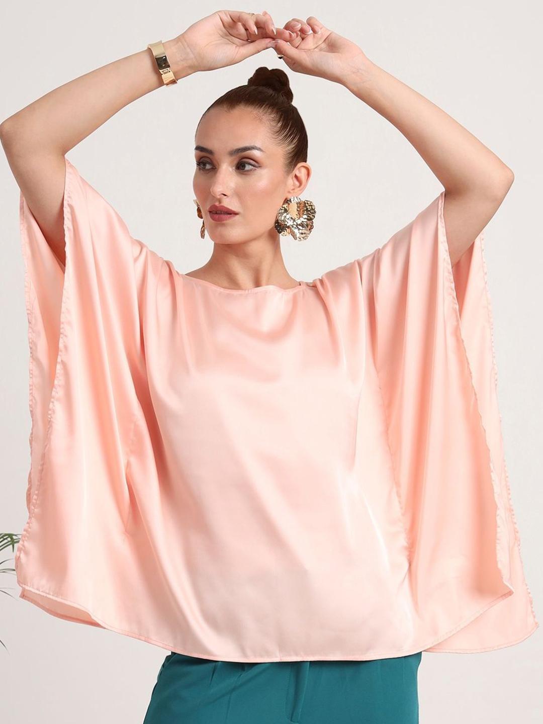 European Satin Solid Baturing Sleeve Crepe