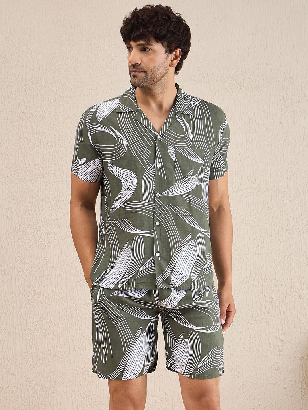 Buy Sweet Dreams Printed Shirt With Short Co Ords -  - Apparel for Men