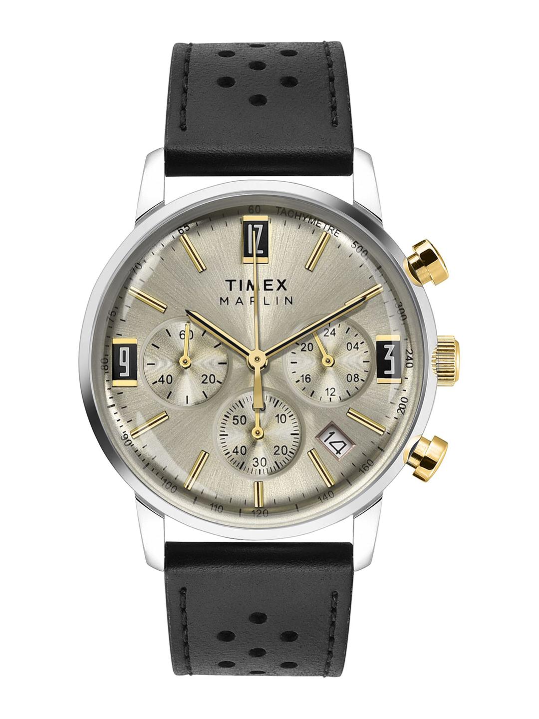 Timex Marlin 21mm Beige Dial Analog Men Watch TWEG26705