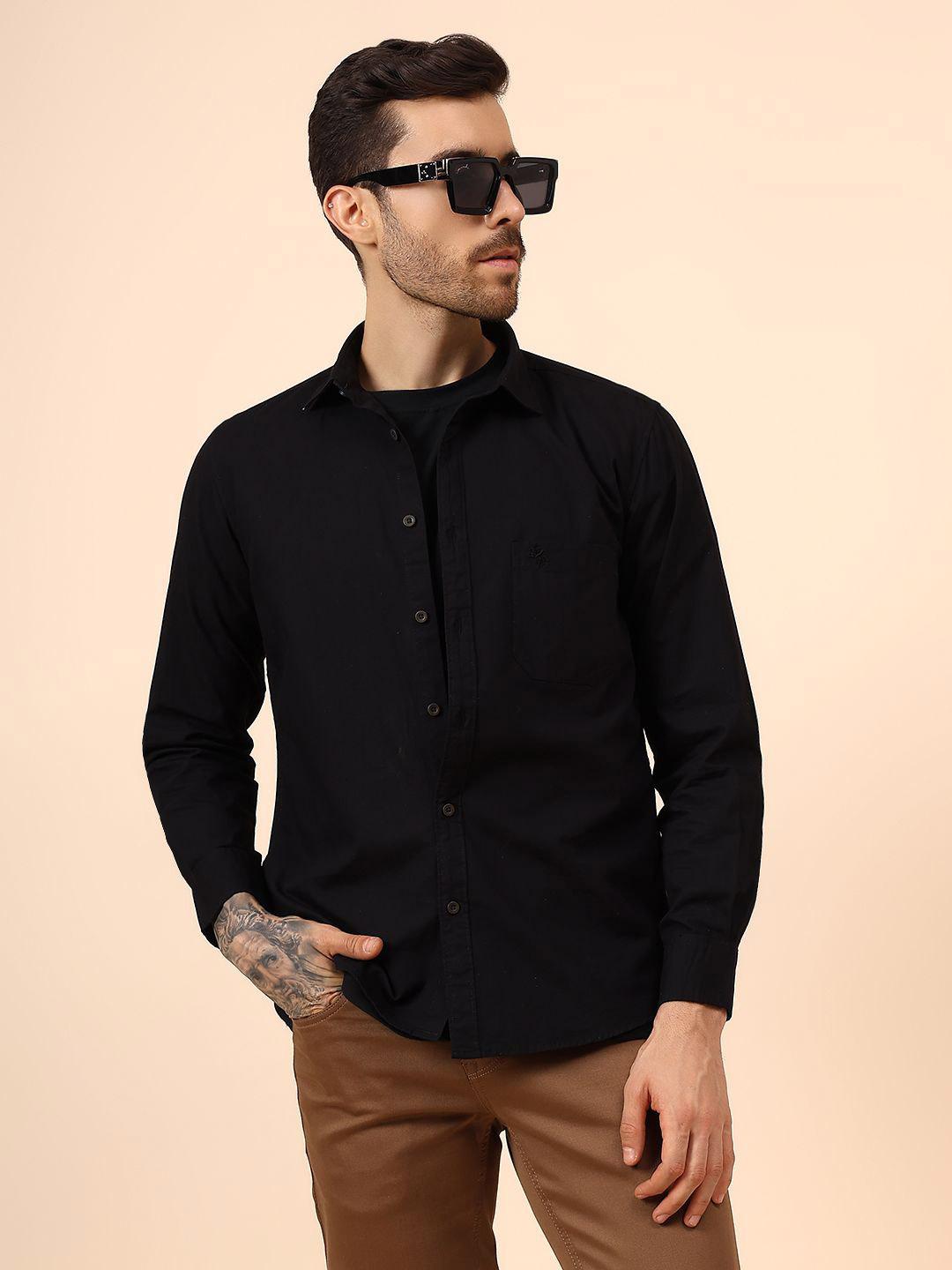 Cantabil Spread Collar Cotton Regular Fit Shirt