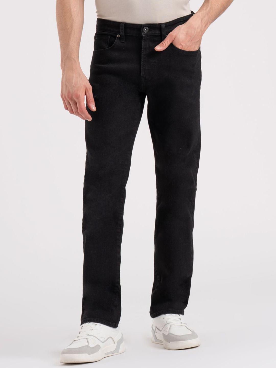 Red Tape Men Straight Fit Mid-Rise Stretchable Jeans