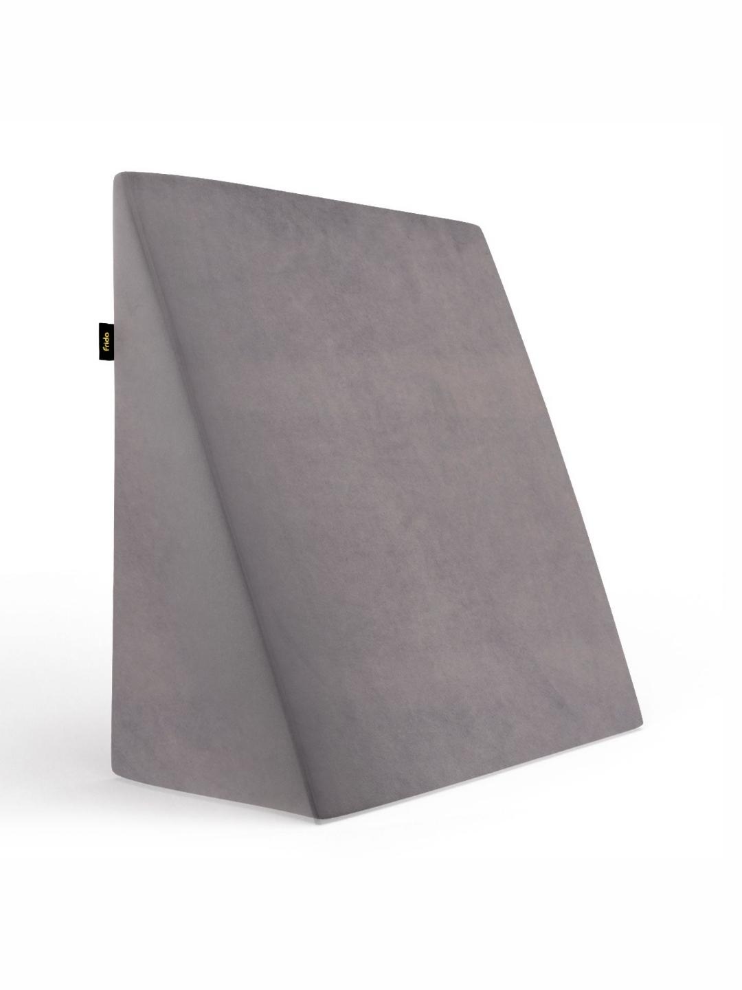 Buy FRIDO Grey Solid Faux Velvet Breathable Medium Memory Foam Sleep Pillow 25 X 50 X 51 Cm -  - Home for Unisex