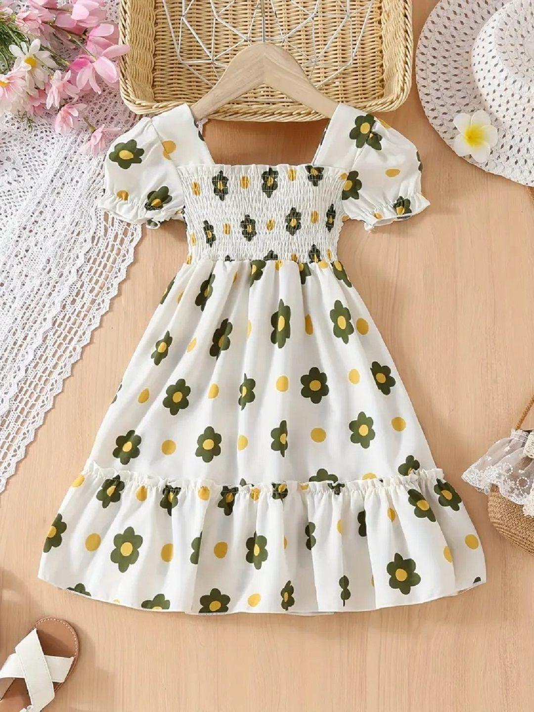YK Floral Print Fit & Flare Dress main image 0