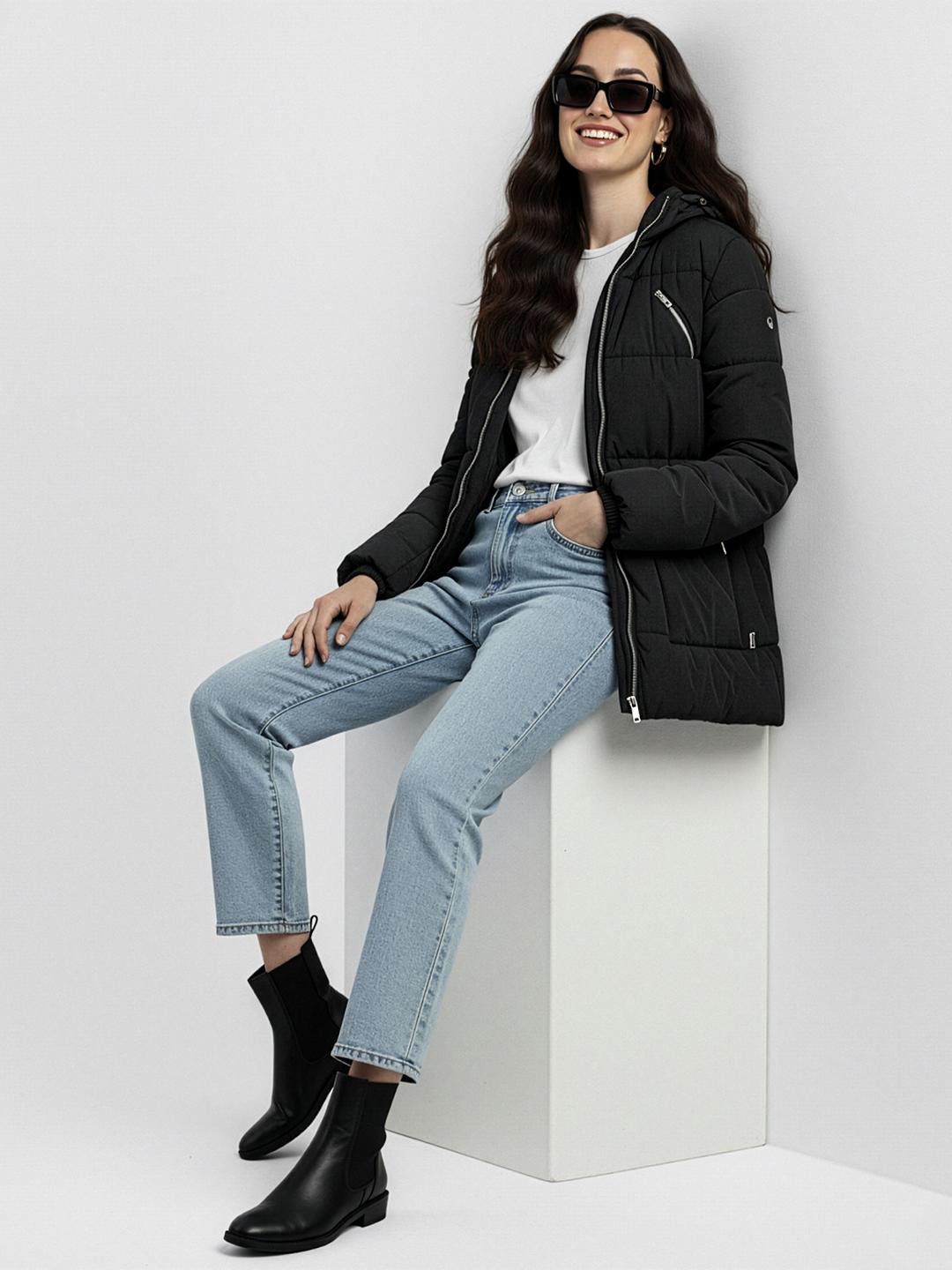 Mast & Harbour Hooded Longline Padded Jacket