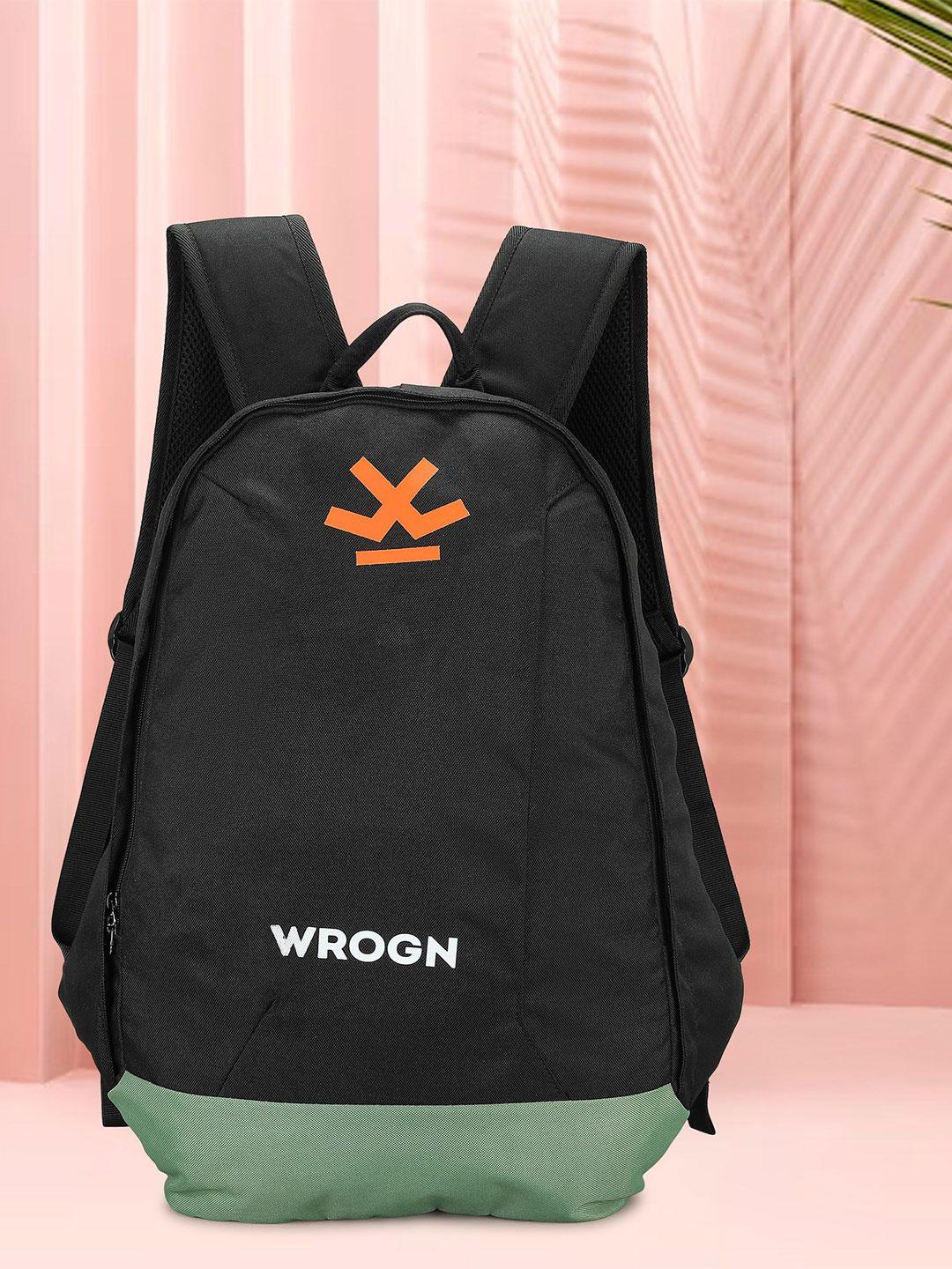 Buy WROGN Unisex Brand Logo Backpack With Compression Straps ...