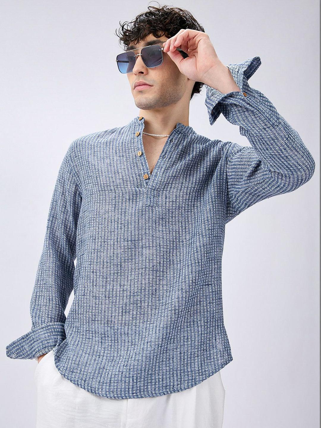 Buy VASTRADO Men Checked Thread Work Kurta - Kurtas for Men 37928202 ...