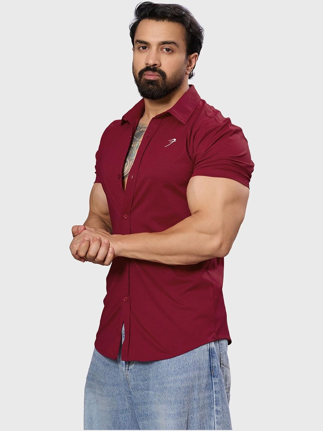 FUAARK Men Slim Fit Casual Shirt
