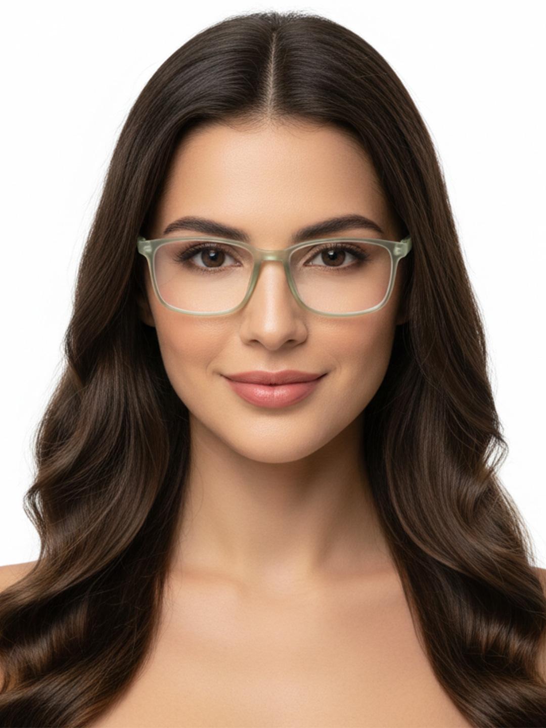 Buy HASHTAG EYEWEAR Unisex Rectangle Sunglasses With UV Protected Lens MSYR 1188842 L.GRN -  - Accessories for Unisex