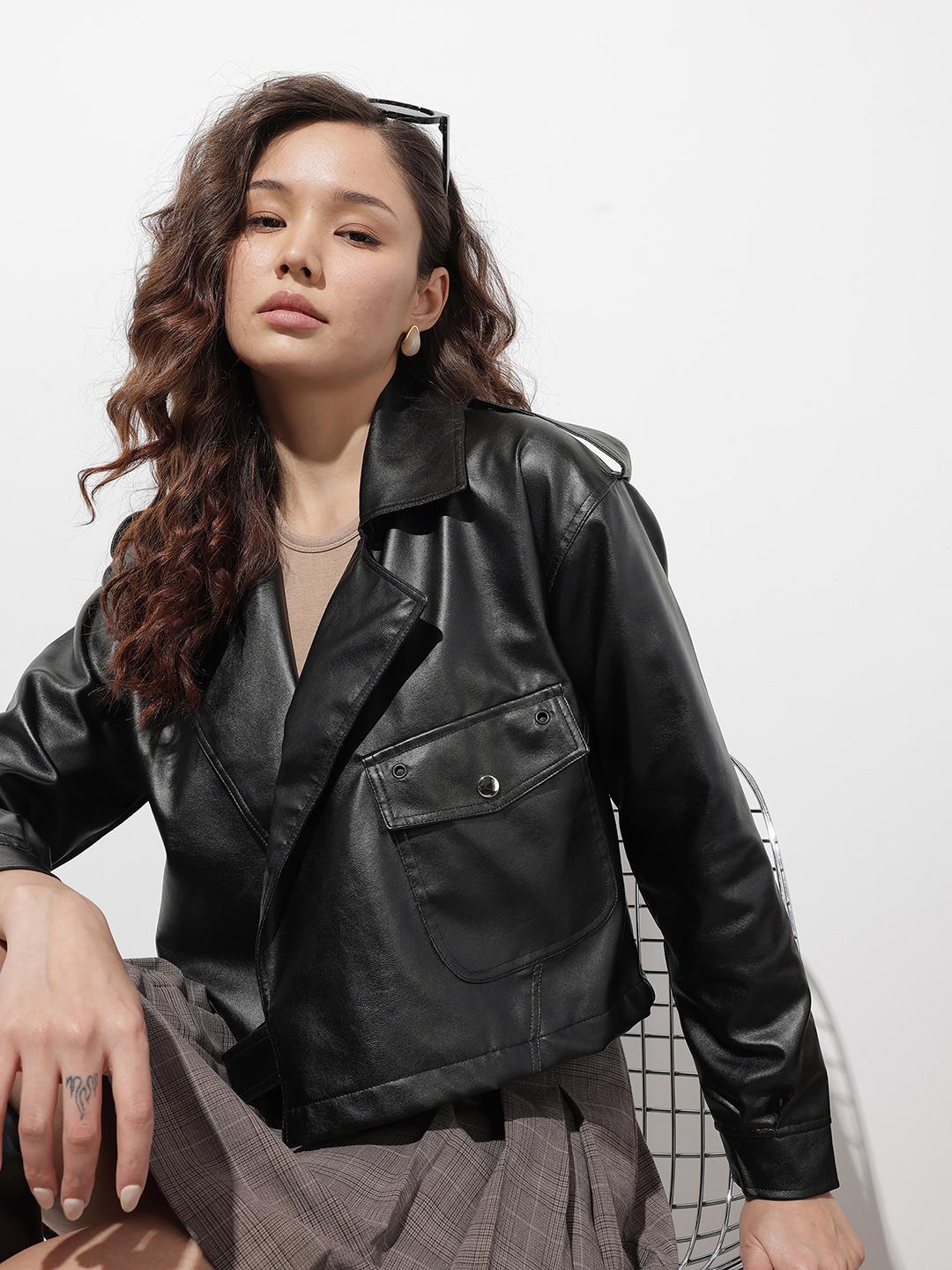 The Roadster Life Co. Lapel Collar Biker Jacket
