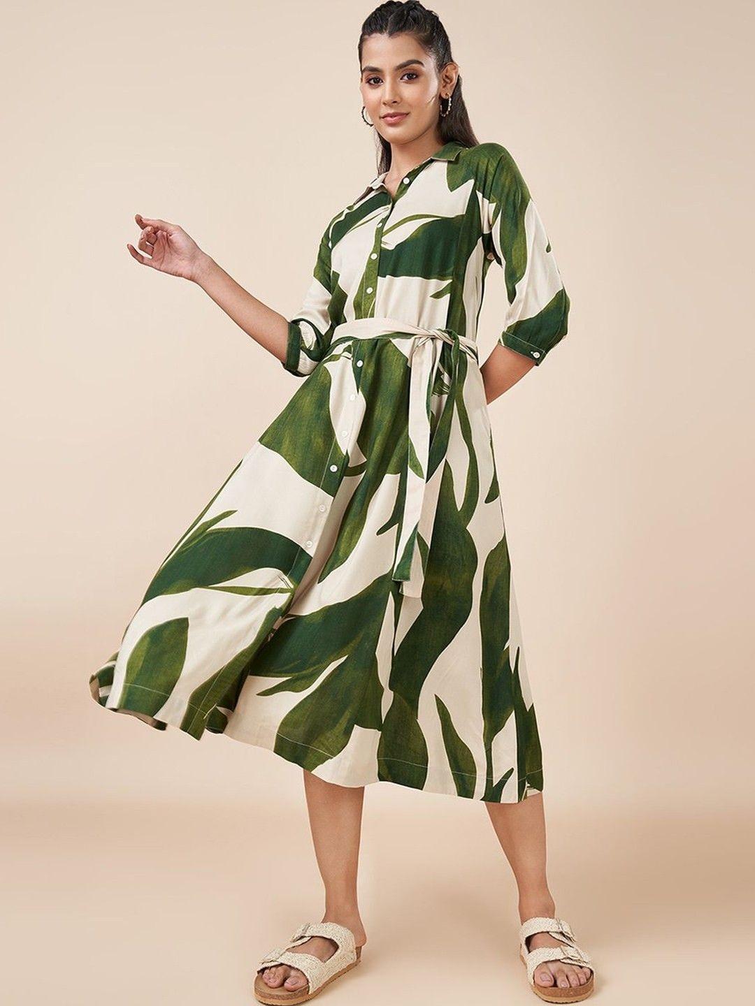 Moda Line Buy Moda Rapido Print Crepe A Line Midi Dress - Dresses for Women ...