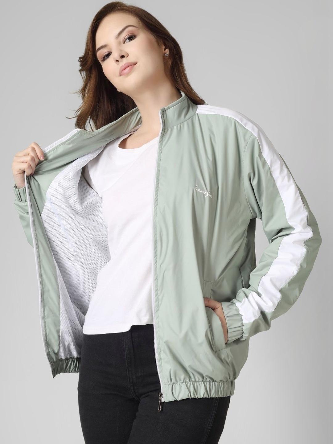 Lavozia Women Colourblocked Lightweight Sporty Jacket