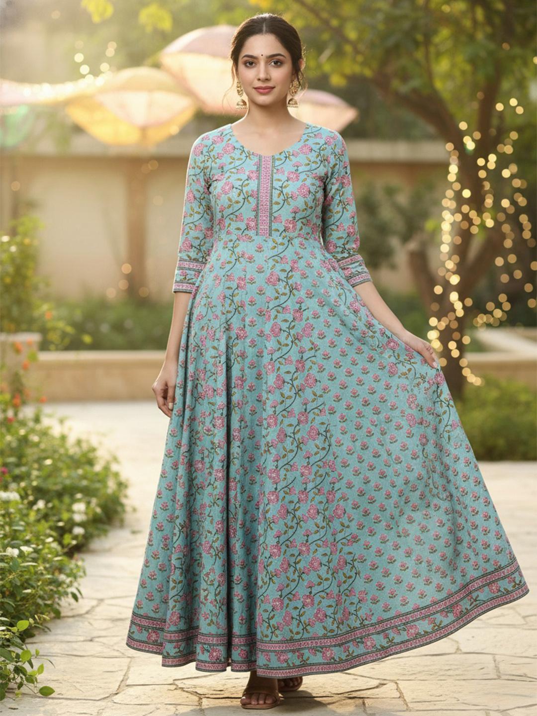 Sa Rasa Buy Sa Rasa Floral Printed Anarkali Kurta - Kurtas for Women 30894712 ...