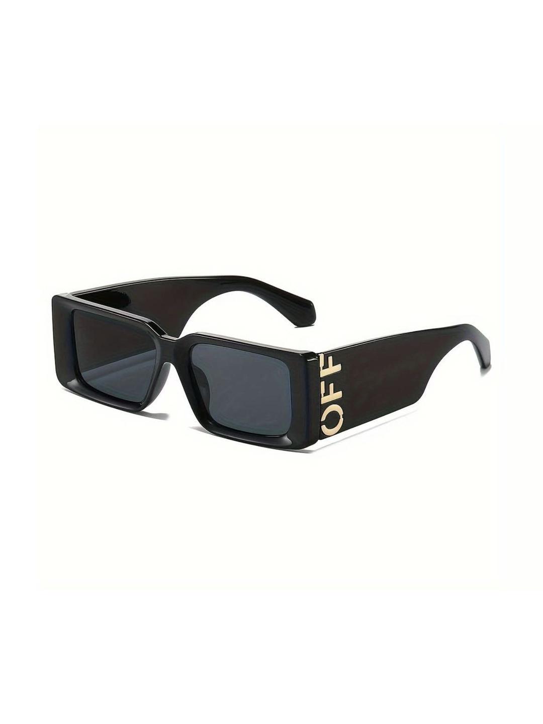 Buy OUDI Unisex Grey Lens & Black Rectangle Sunglasses With - - Accessories for Unisex