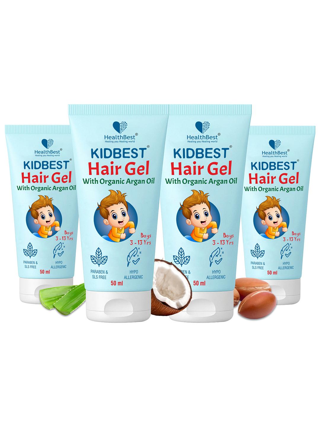 Buy HealthBest Set Of 4 Kids Hair Styling Gel With Organic Argan Oil   50 Ml Each -  - Personal Care for Unisex Kids