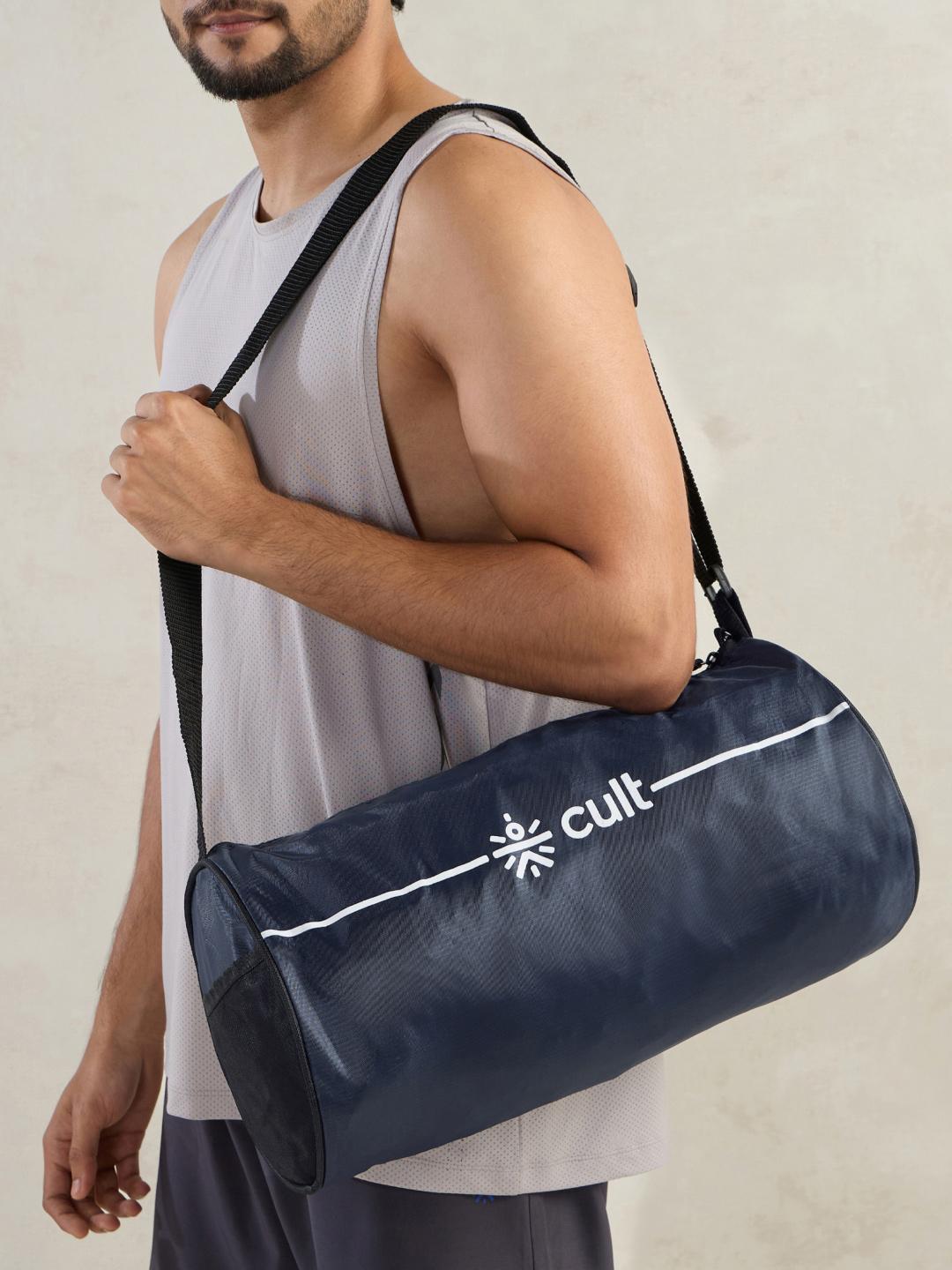 CULT Blue Duffle Bag Unisex 12L Mesh Pocket Gym Sport