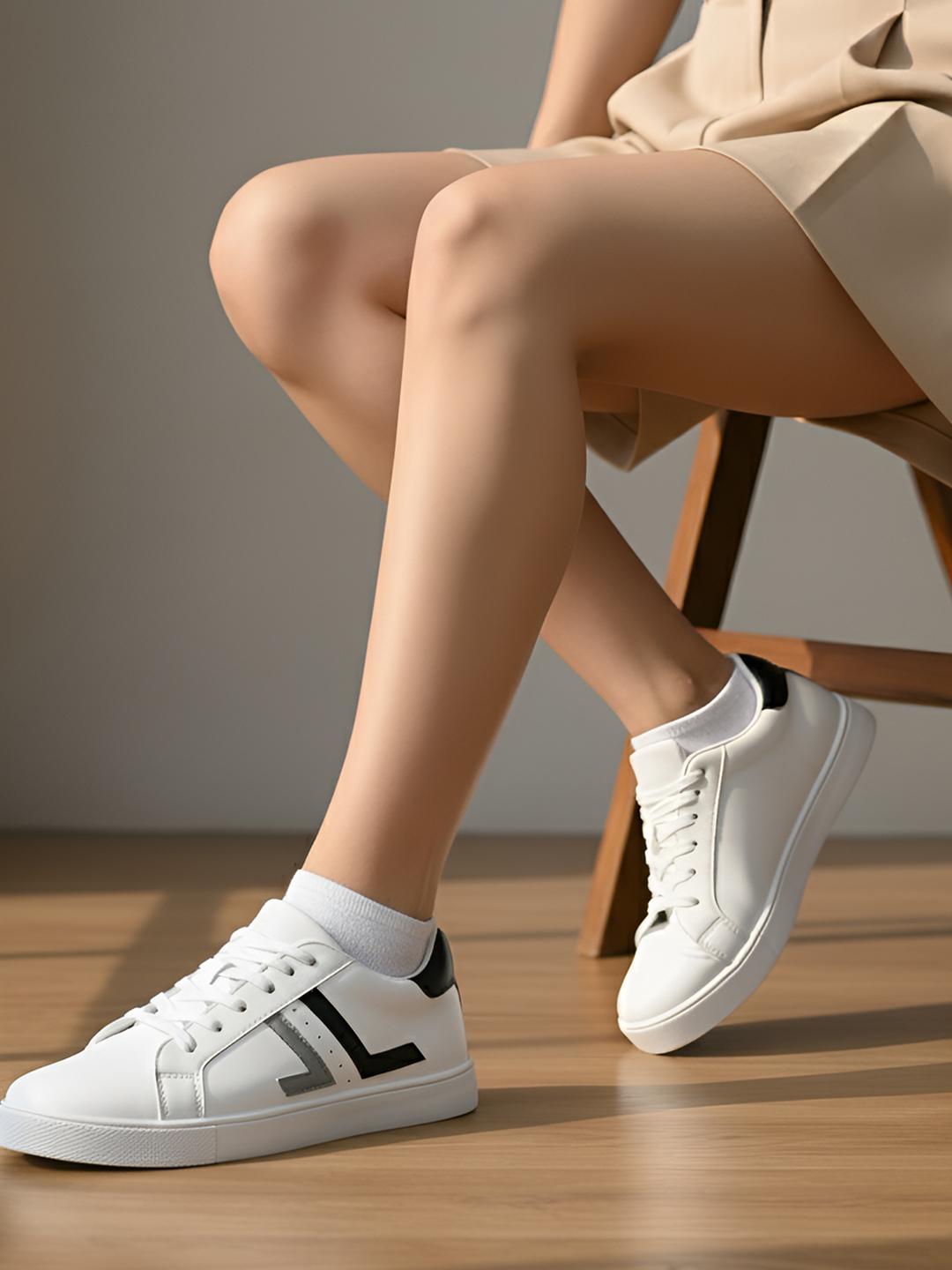 Baskets Grises Pour Femme Taille 6 (US) - Marque Non Spécifiée, Semelle Intérieure Rayée, Occasion