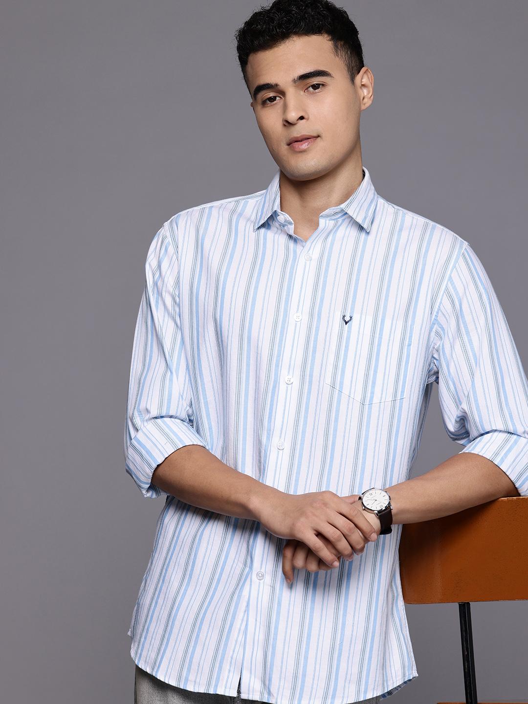 Allen Solly Striped Pure Cotton Casual Shirt