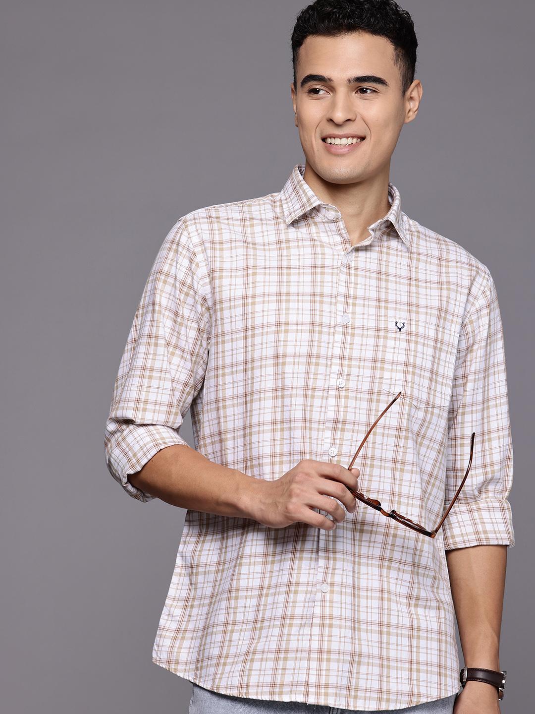 Allen Solly Sport Fit Checked Pure Cotton Casual Shirt