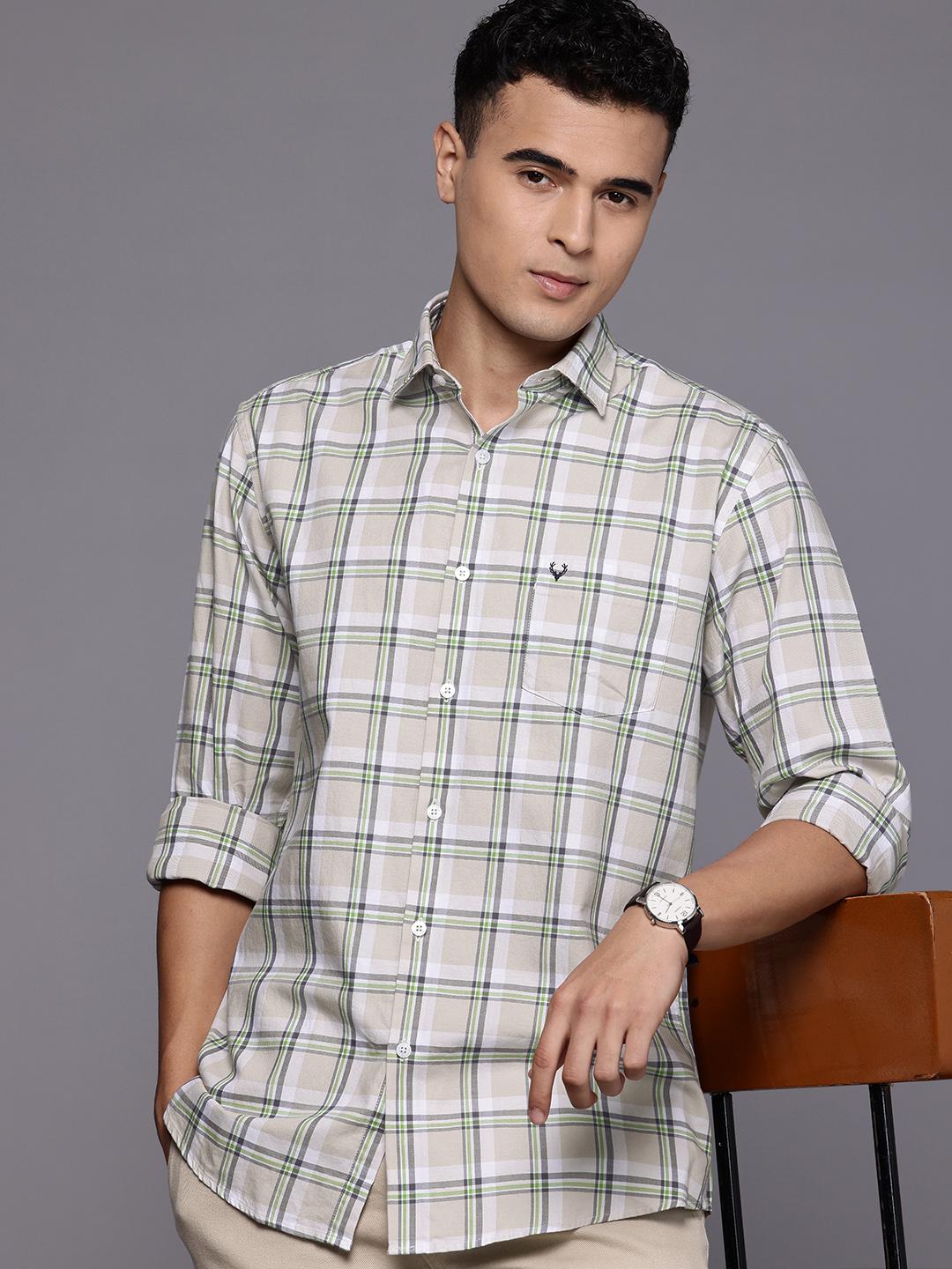 Allen Solly Checked Pure Cotton Casual Shirt