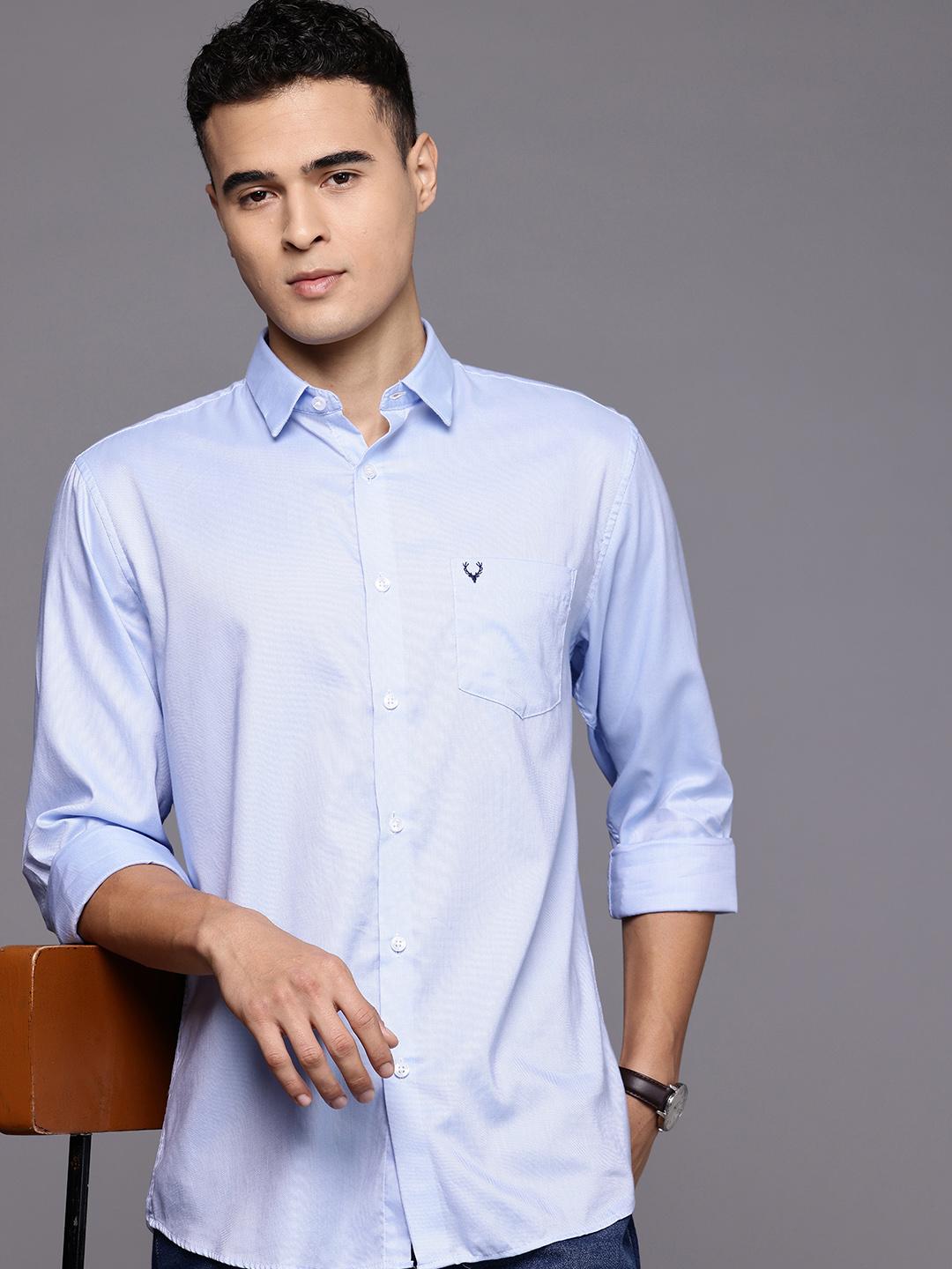 Allen Solly Classic Textured Pure Cotton Casual Shirt