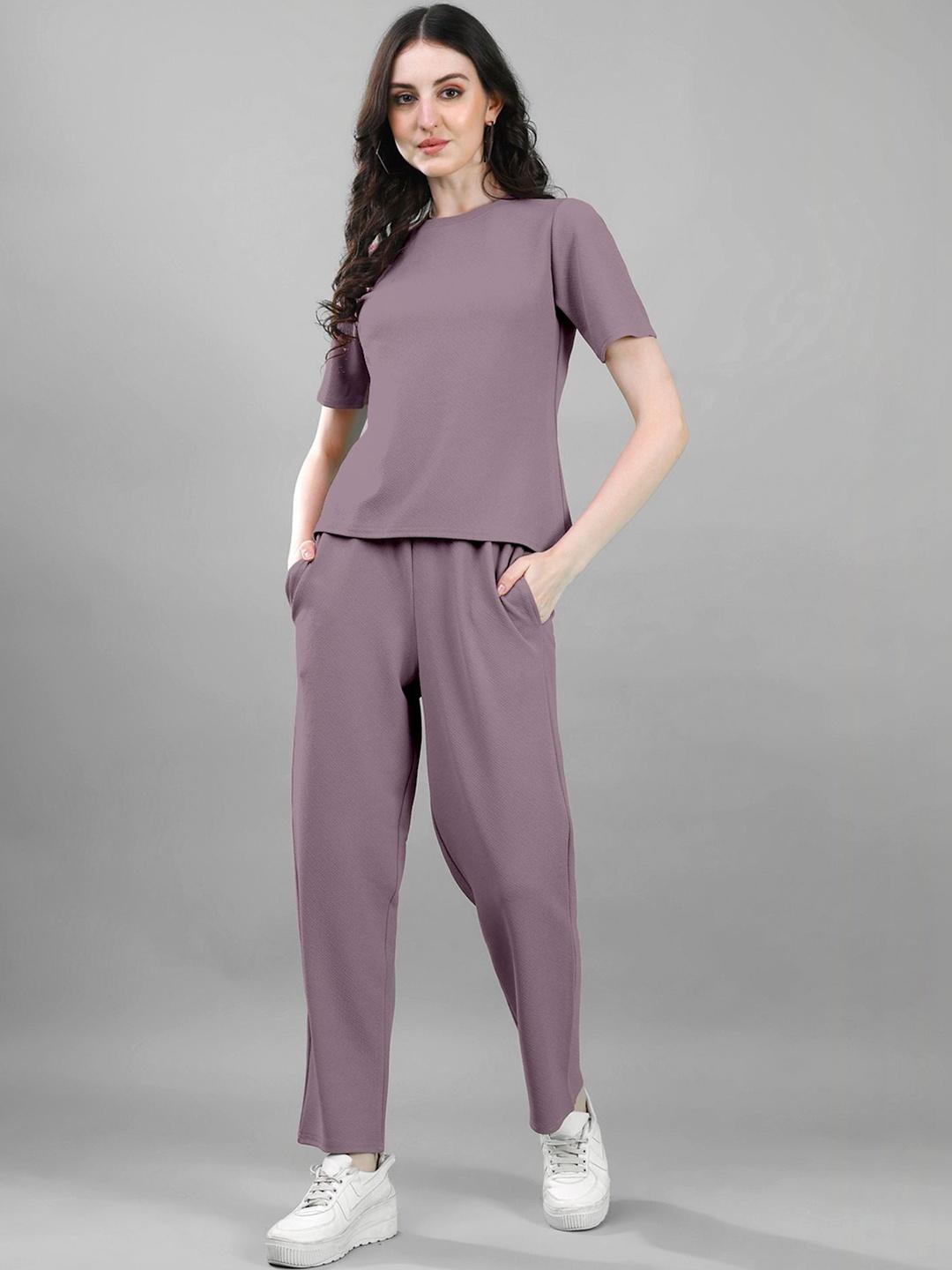 Buy SZN Round Neck T Shirt & Trousers Co Ords -  - Apparel for Women