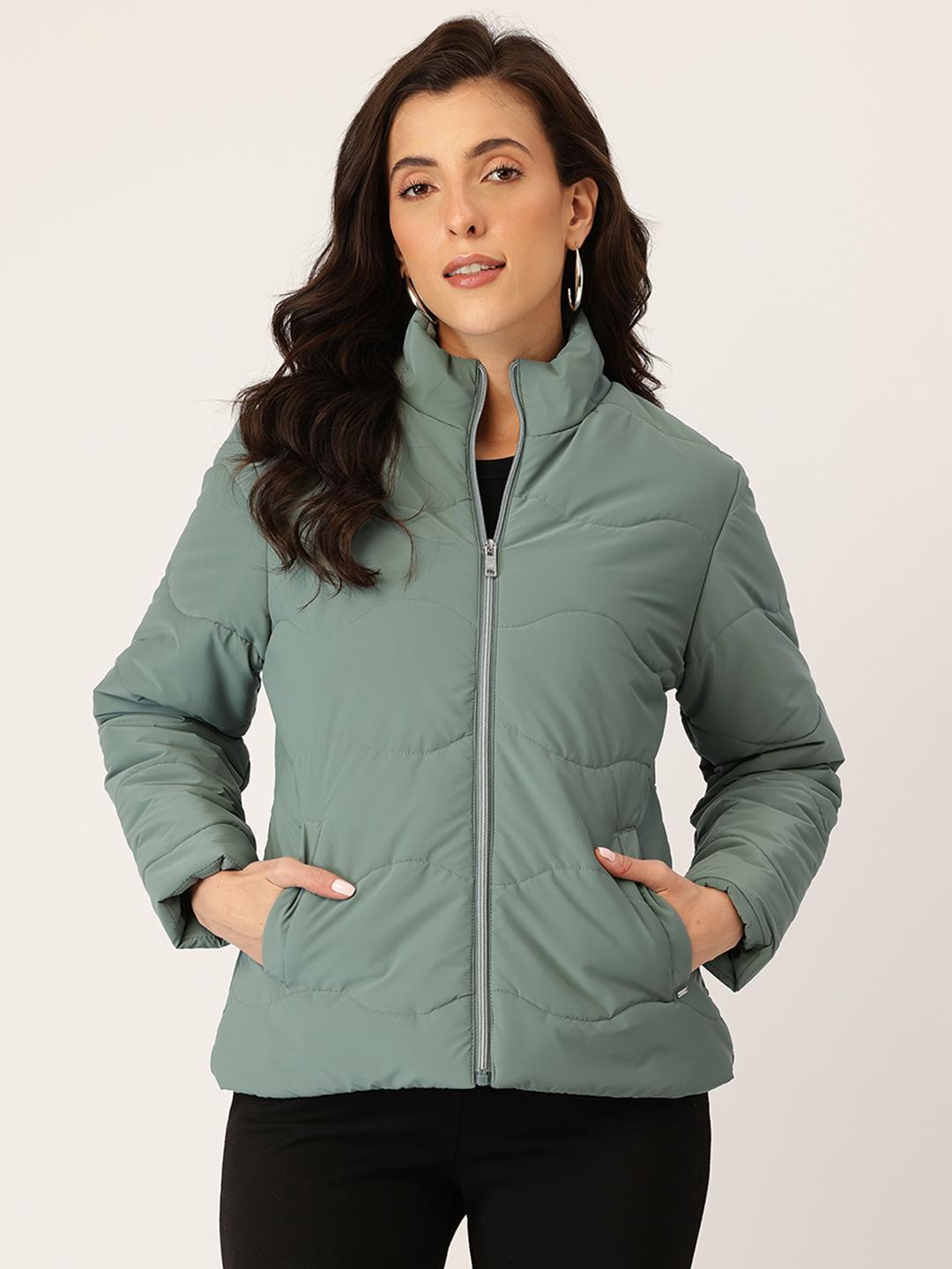 Okane Mock Collar Padded Jacket