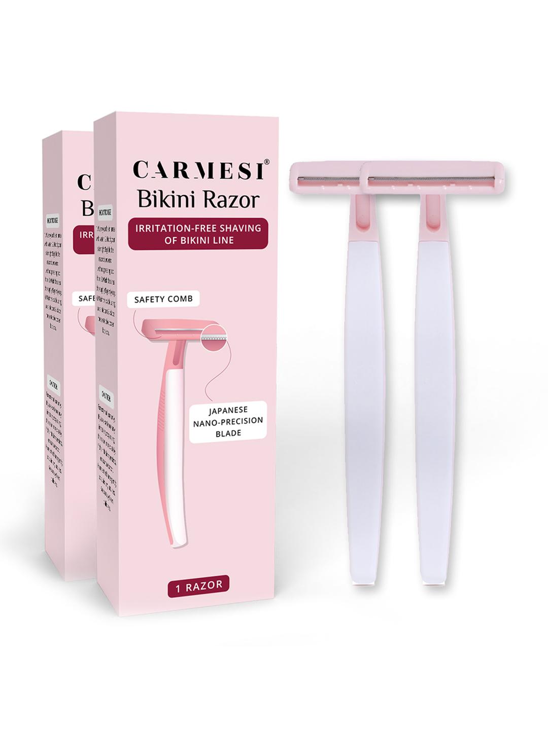 Buy CARMESI Women Pack Of 2 Bikini Razor - Shaving And Hair Removal for ...