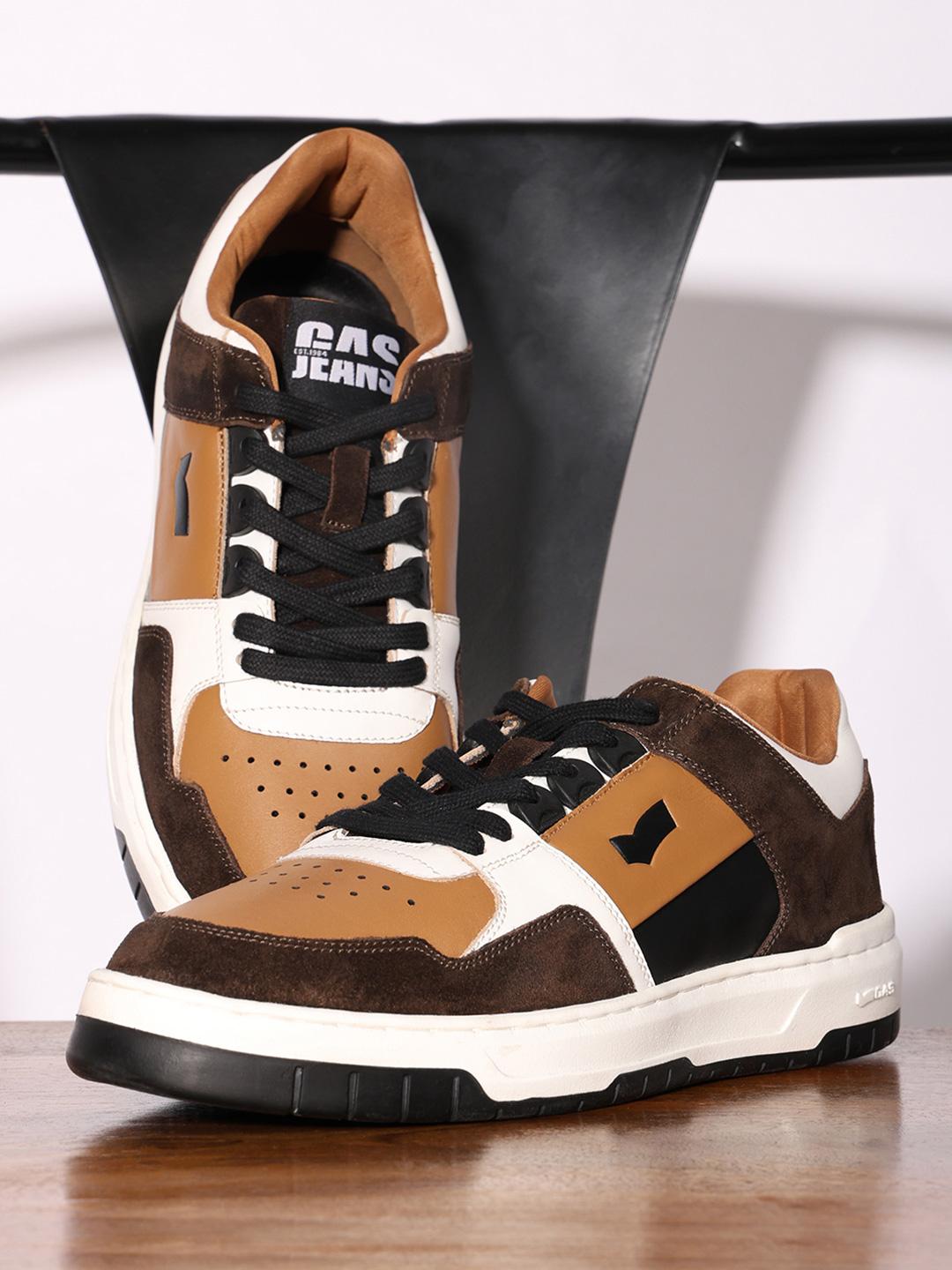Buy GAS Men Void Runner Beige Black Sneakers - Casual Shoes for Men ...