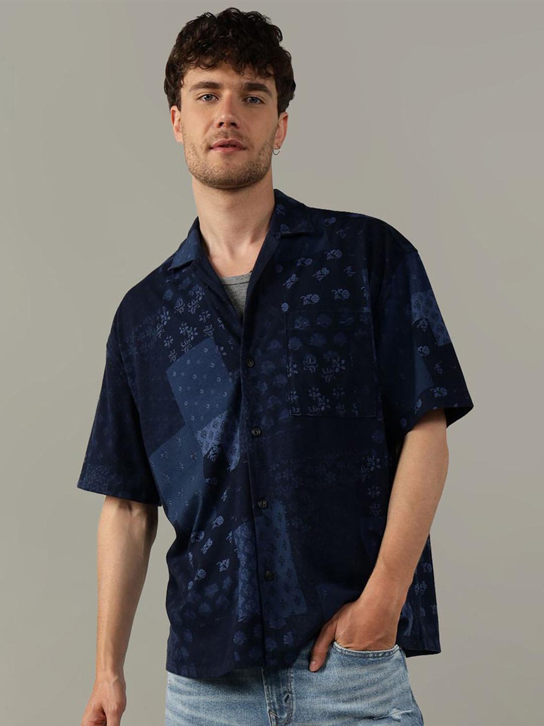 Buy AMERICAN EAGLE OUTFITTERS Men Opaque Printed Casual Shirt -  - Apparel for Men