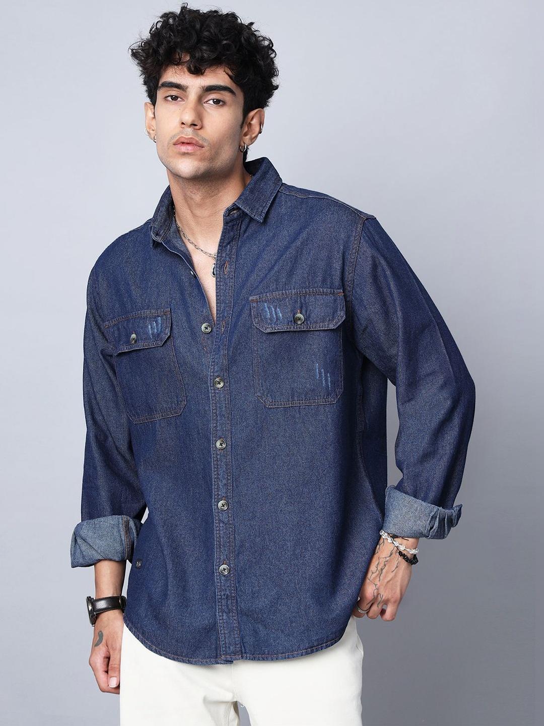 D Finish Men Smart Casual Shirt
