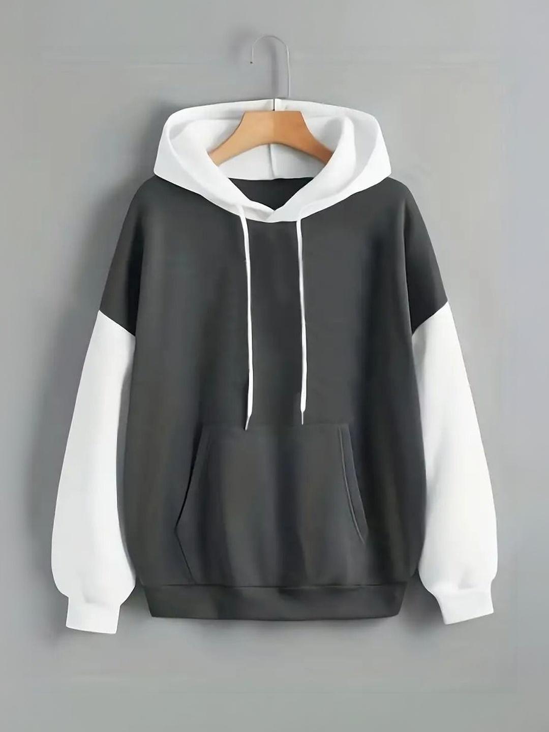 Metronaut Men Colourblocked Hooded Sweatshirt - Image 1