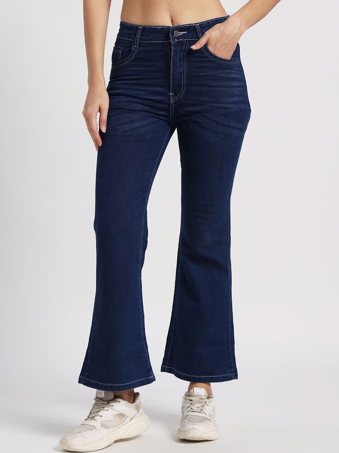HERE&NOW Women Bootcut Mid-Rise Light Fade Jeans