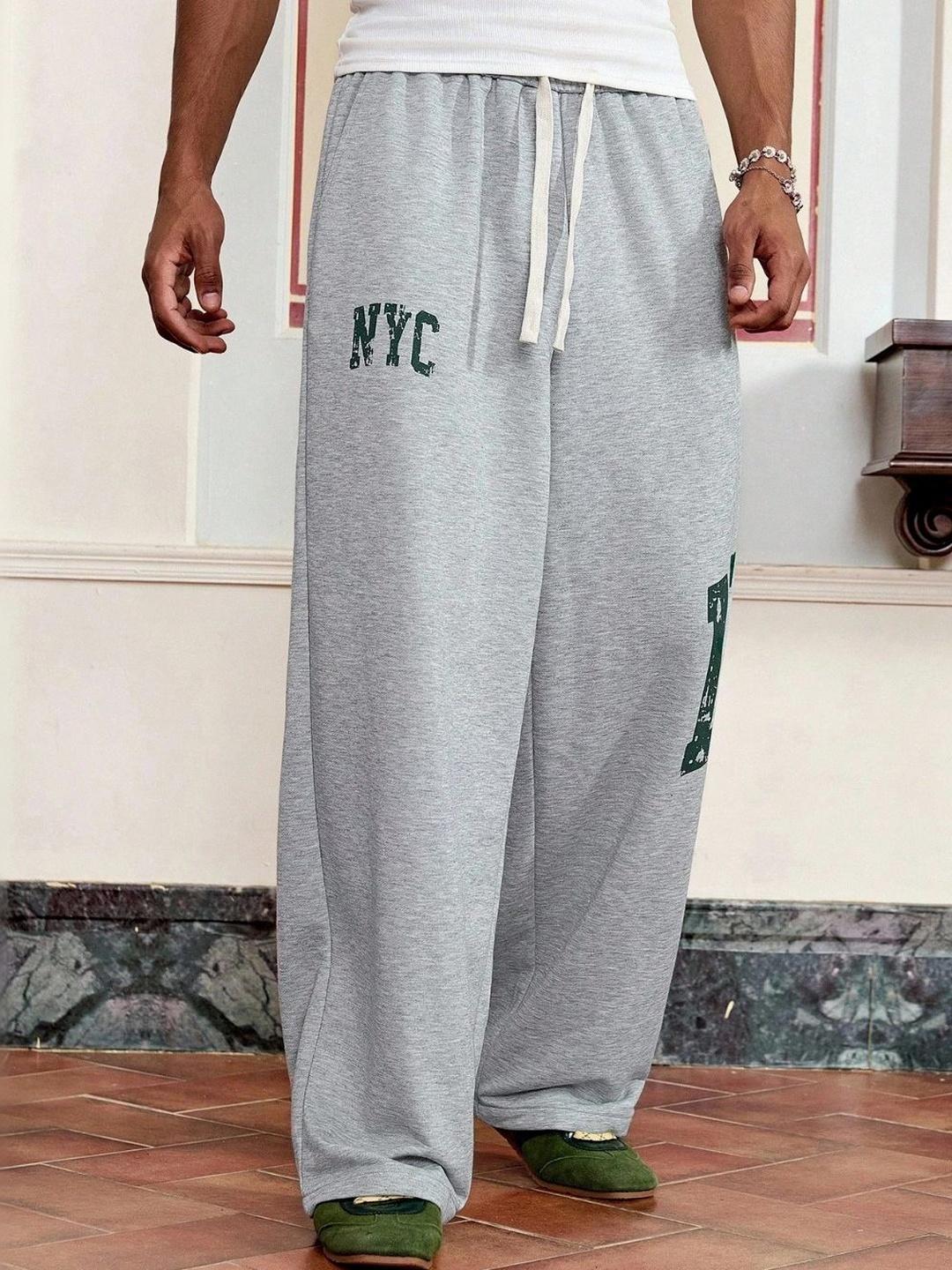 CLOTH N CODE Men Printed Oversized NYC Track Pant