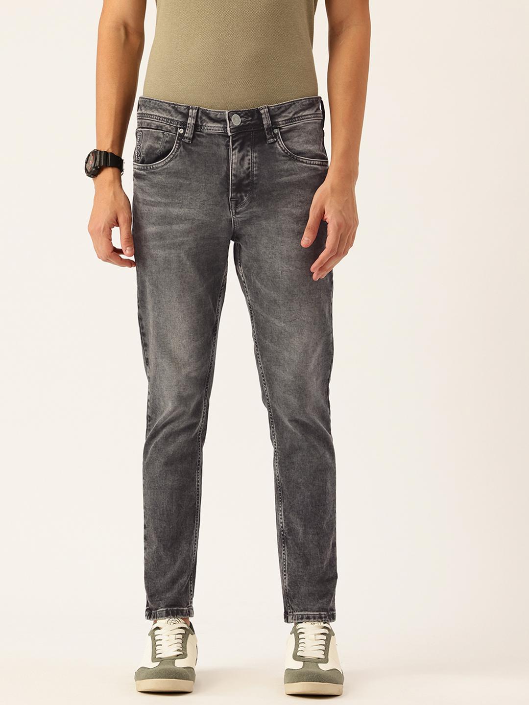 Integriti Men Slim Fit Mid-Rise Heavy Fade Stretchable Jeans
