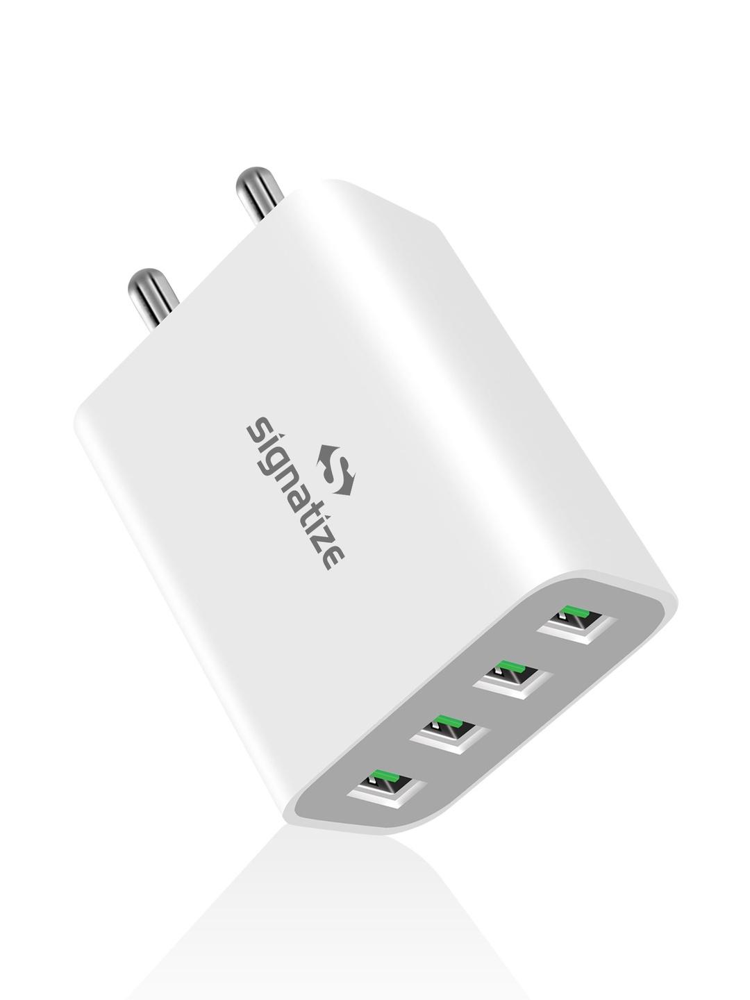 Buy SIGNATIZE 22W Multi Port Smart Charger With 4 USB Ports And Fast ...
