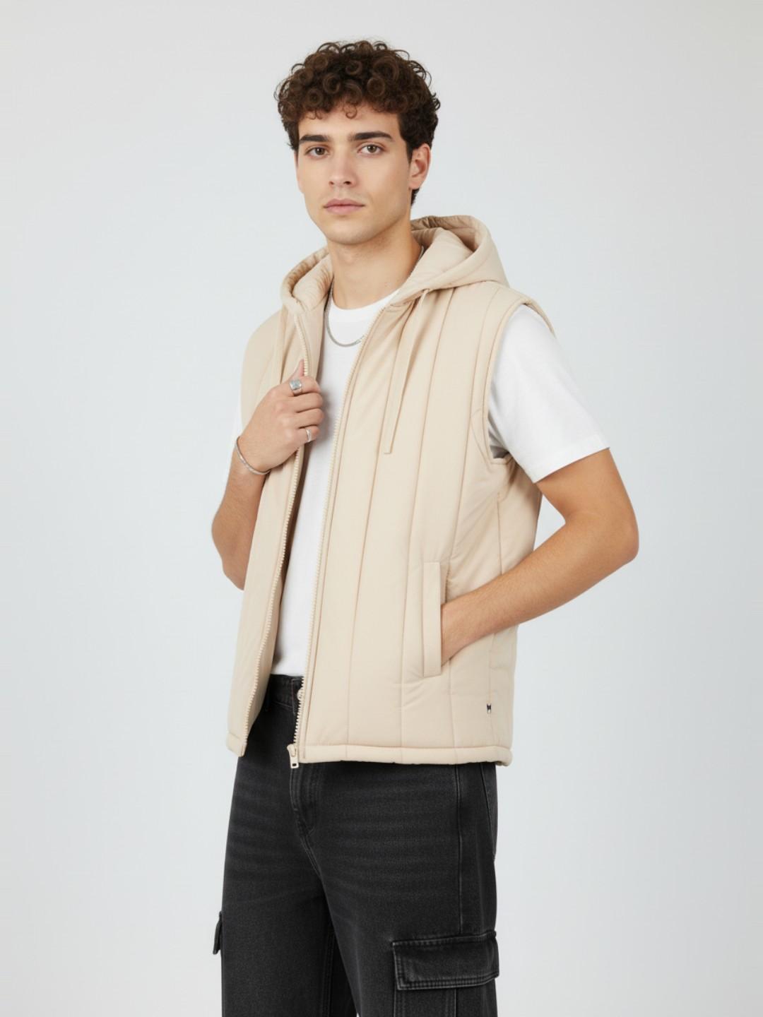 glitchez Relaxed Hooded Gilet