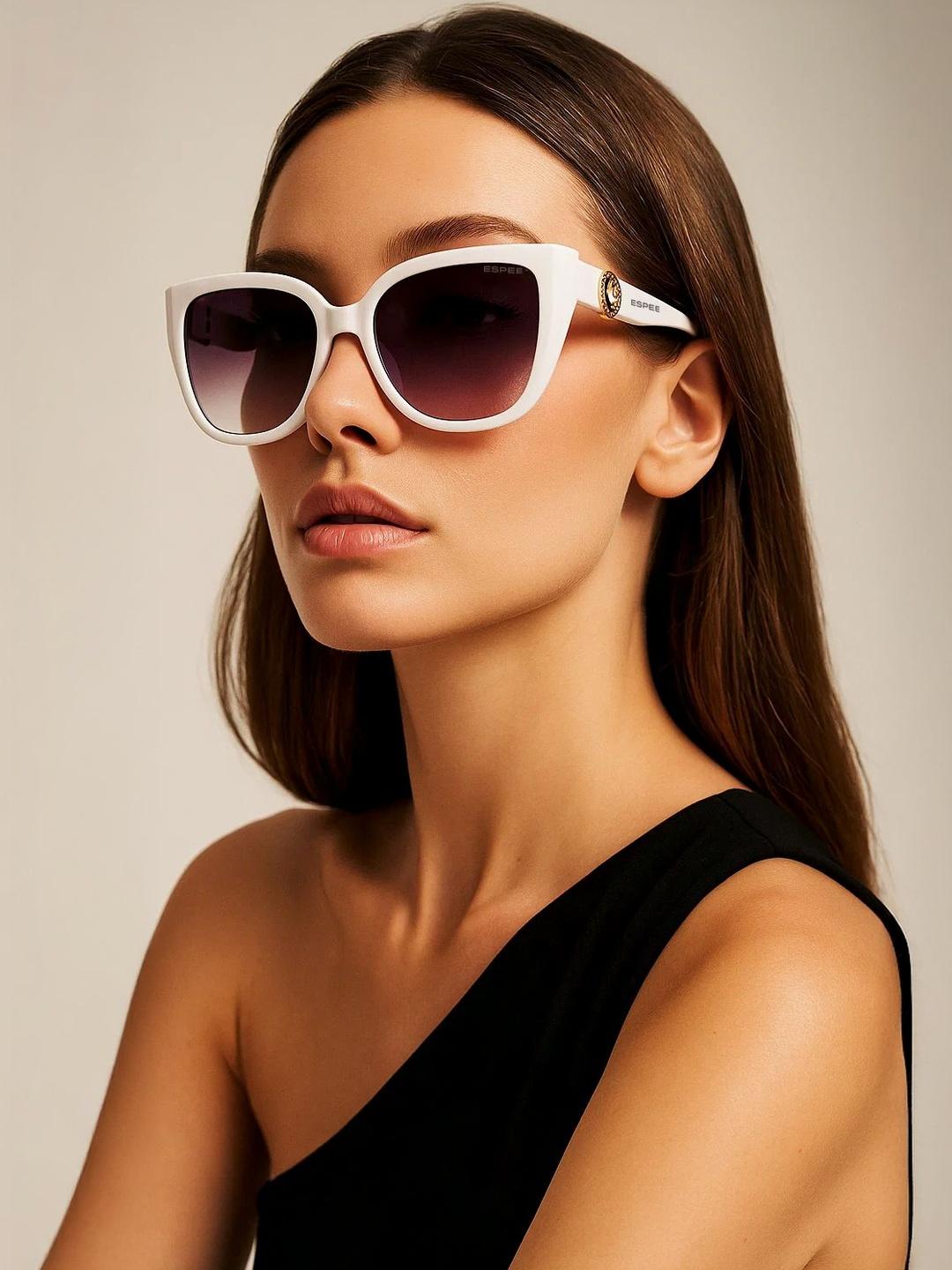 Buy Espee Women Purple Lens & White Butterfly Sunglasses With UV Protected Lens -  - Accessories for Women