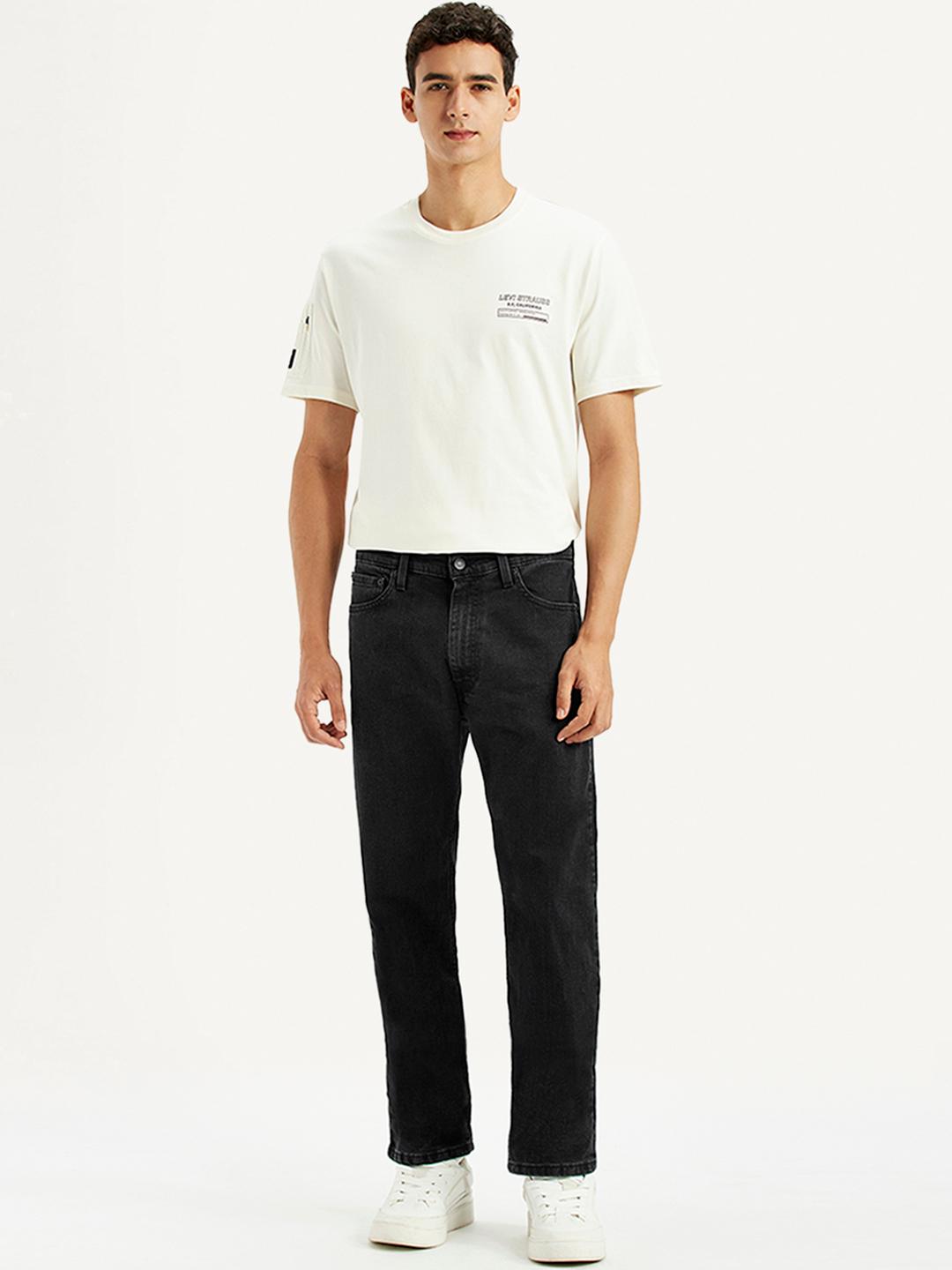 Levis Men 555 Classic Loose Fit Mid Rise Stretchable Jeans