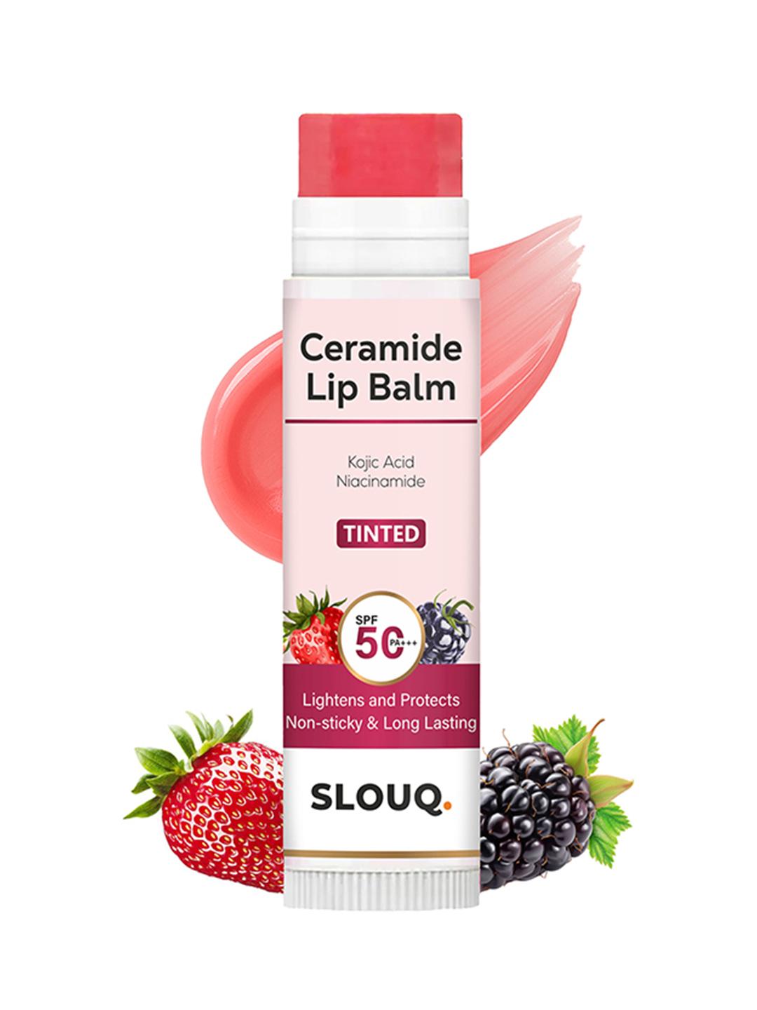 Buy Slouq Ceramide SPF50 PA+++ Tinted Lip Balm With Kojic Acid & Niacinamide  5g  Natural Pink -  - Personal Care for Women